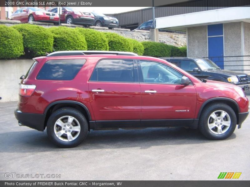 Red Jewel / Ebony 2008 GMC Acadia SLE AWD