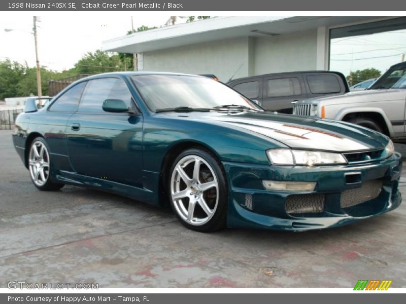 Cobalt Green Pearl Metallic / Black 1998 Nissan 240SX SE