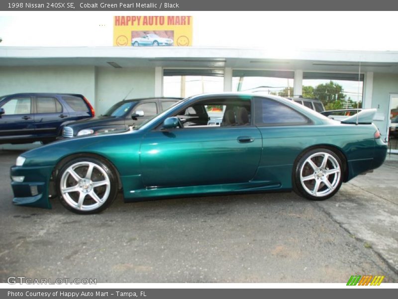 Cobalt Green Pearl Metallic / Black 1998 Nissan 240SX SE