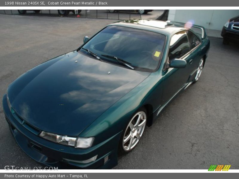 Cobalt Green Pearl Metallic / Black 1998 Nissan 240SX SE