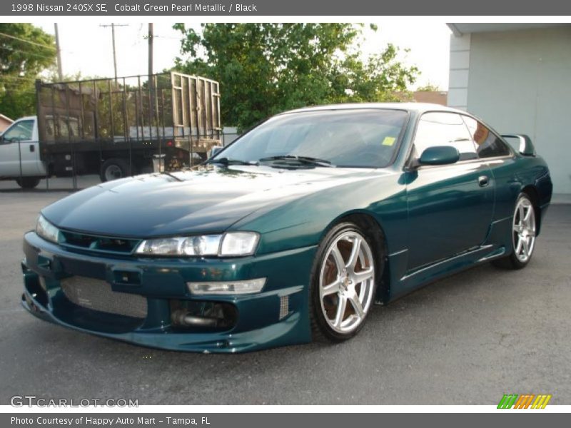 Cobalt Green Pearl Metallic / Black 1998 Nissan 240SX SE