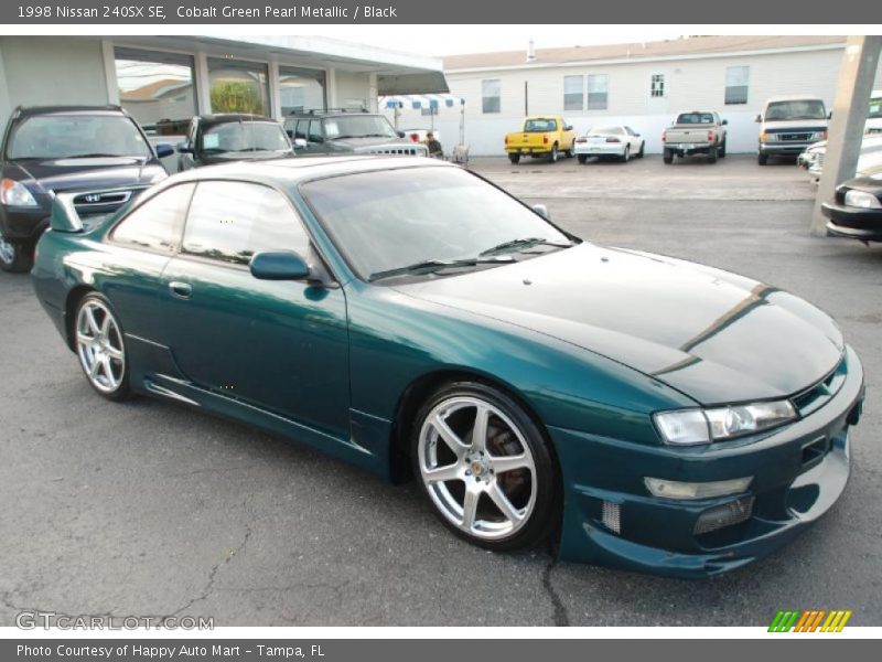 Cobalt Green Pearl Metallic / Black 1998 Nissan 240SX SE