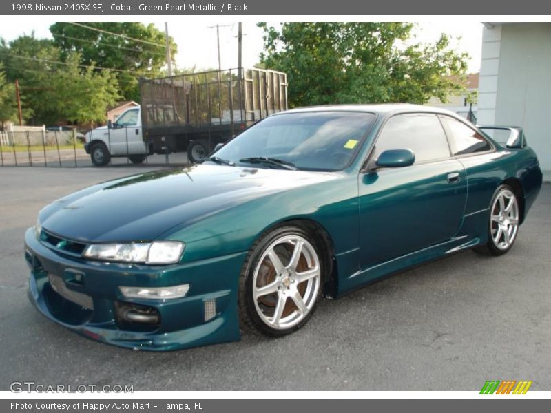 Cobalt Green Pearl Metallic / Black 1998 Nissan 240SX SE