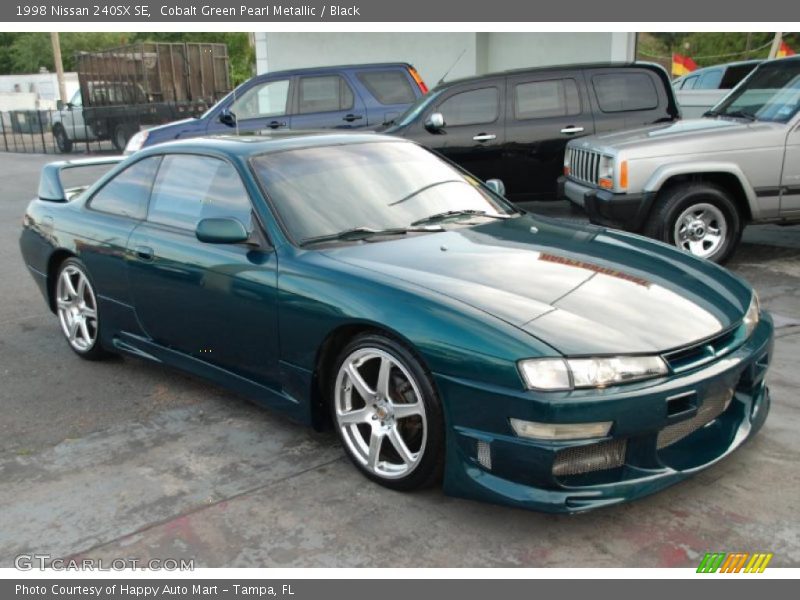 Cobalt Green Pearl Metallic / Black 1998 Nissan 240SX SE