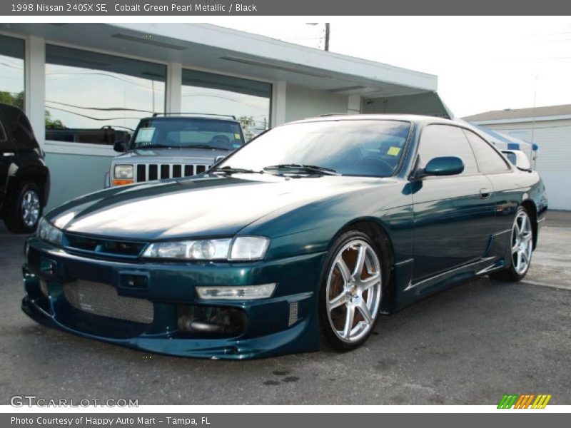 Cobalt Green Pearl Metallic / Black 1998 Nissan 240SX SE