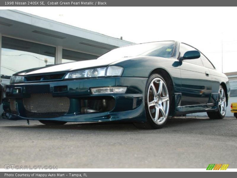 Cobalt Green Pearl Metallic / Black 1998 Nissan 240SX SE