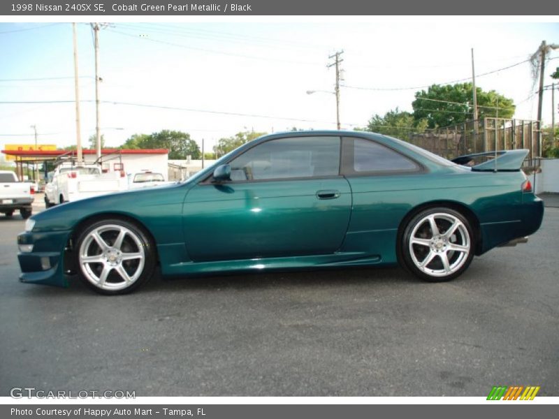 Cobalt Green Pearl Metallic / Black 1998 Nissan 240SX SE