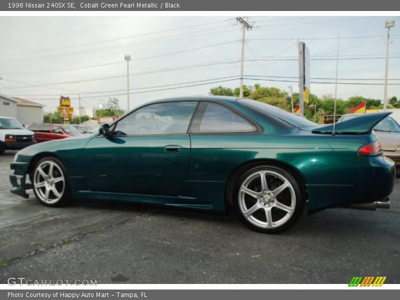 Cobalt Green Pearl Metallic / Black 1998 Nissan 240SX SE