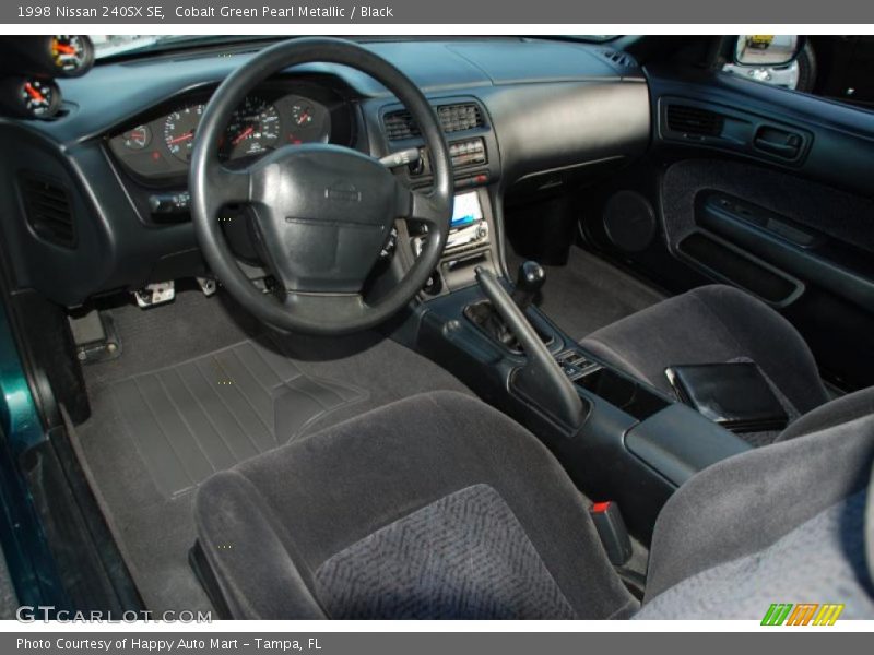 Cobalt Green Pearl Metallic / Black 1998 Nissan 240SX SE