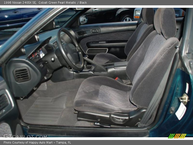 Cobalt Green Pearl Metallic / Black 1998 Nissan 240SX SE