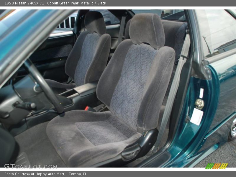 Cobalt Green Pearl Metallic / Black 1998 Nissan 240SX SE