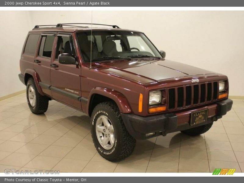 Sienna Pearl / Agate Black 2000 Jeep Cherokee Sport 4x4