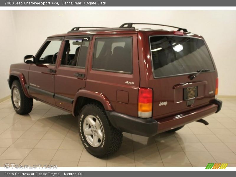 Sienna Pearl / Agate Black 2000 Jeep Cherokee Sport 4x4