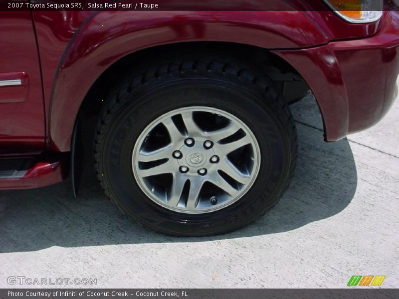 Salsa Red Pearl / Taupe 2007 Toyota Sequoia SR5