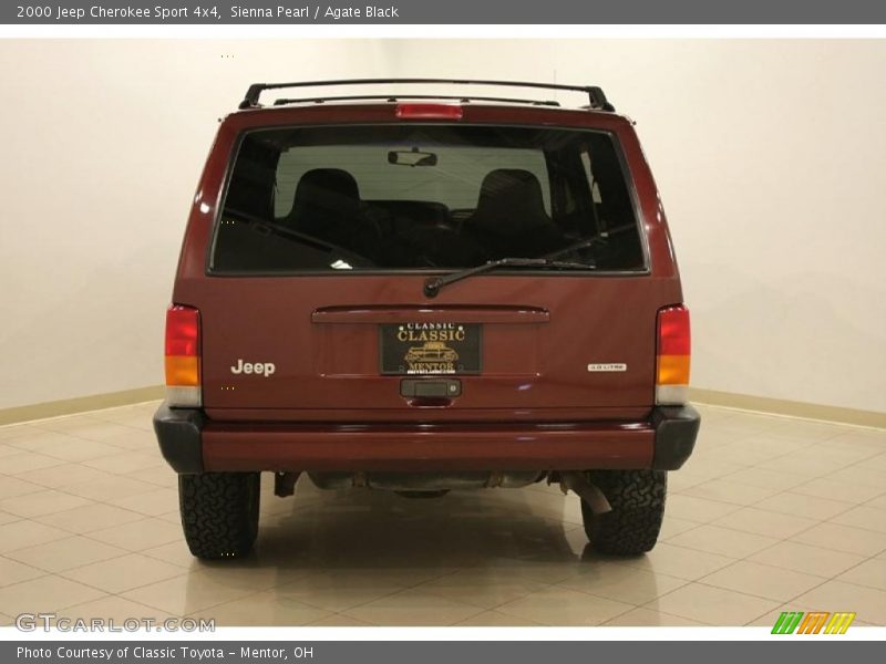 Sienna Pearl / Agate Black 2000 Jeep Cherokee Sport 4x4