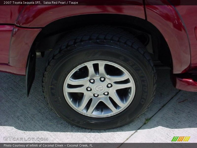 Salsa Red Pearl / Taupe 2007 Toyota Sequoia SR5