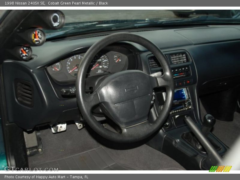 Cobalt Green Pearl Metallic / Black 1998 Nissan 240SX SE