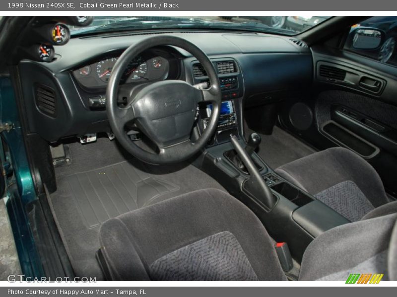 Cobalt Green Pearl Metallic / Black 1998 Nissan 240SX SE