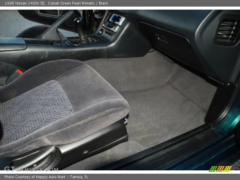Cobalt Green Pearl Metallic / Black 1998 Nissan 240SX SE