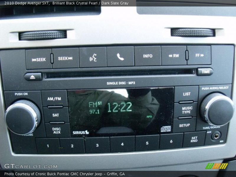 Brilliant Black Crystal Pearl / Dark Slate Gray 2010 Dodge Avenger SXT