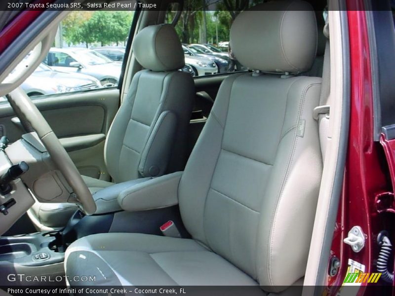 Salsa Red Pearl / Taupe 2007 Toyota Sequoia SR5