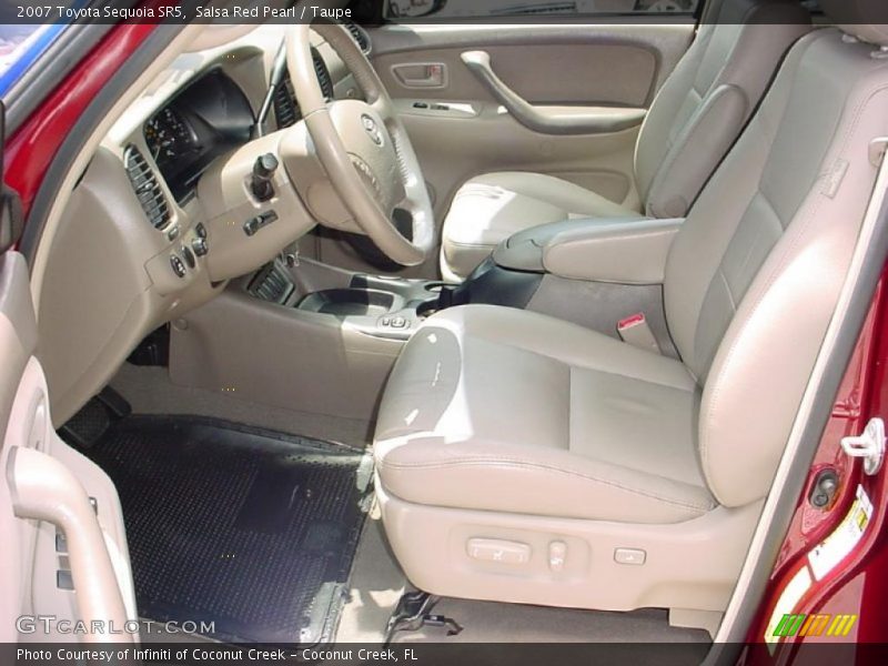 Salsa Red Pearl / Taupe 2007 Toyota Sequoia SR5