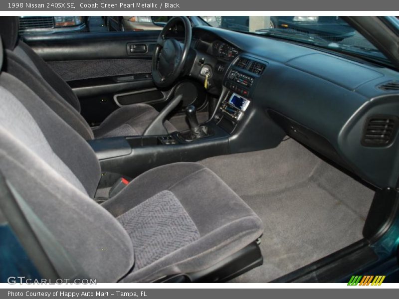 Cobalt Green Pearl Metallic / Black 1998 Nissan 240SX SE