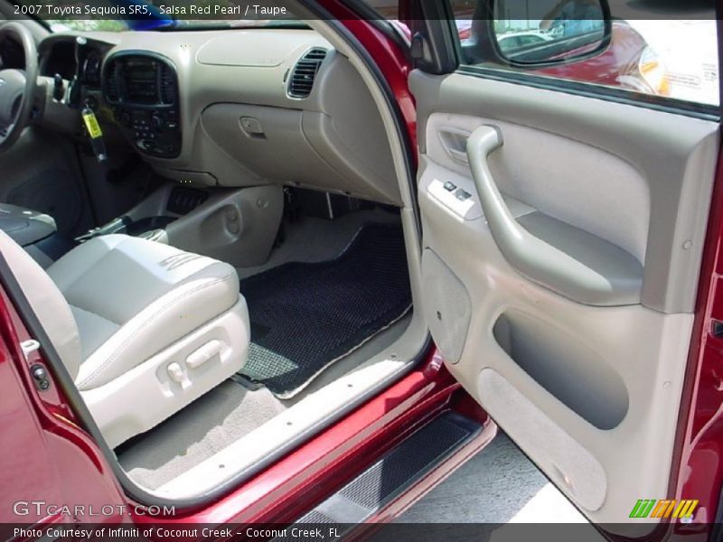 Salsa Red Pearl / Taupe 2007 Toyota Sequoia SR5