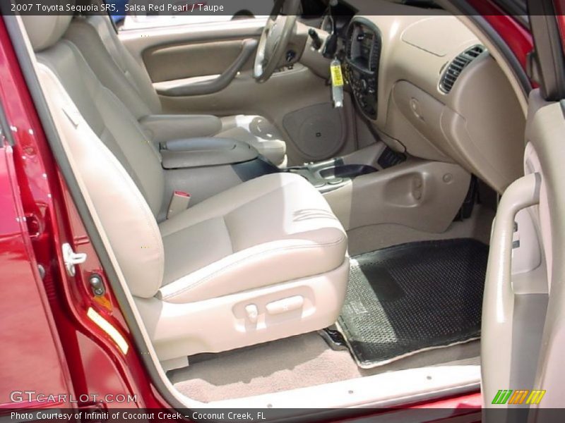 Salsa Red Pearl / Taupe 2007 Toyota Sequoia SR5