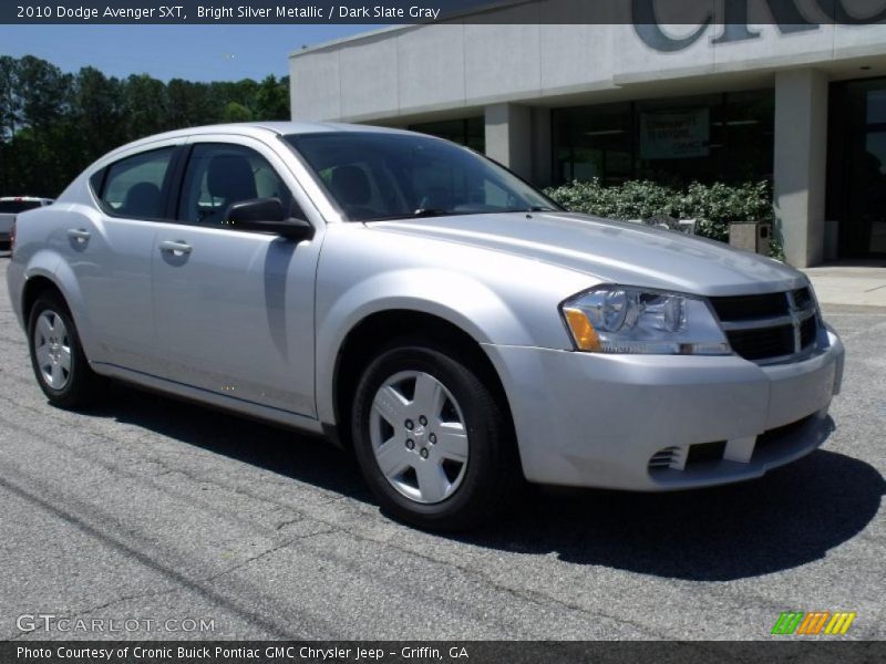 Bright Silver Metallic / Dark Slate Gray 2010 Dodge Avenger SXT