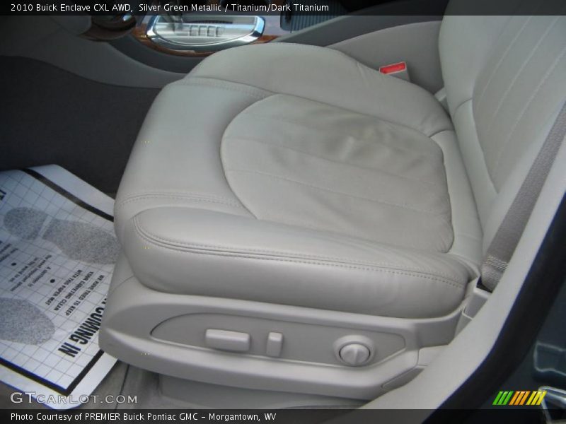 Silver Green Metallic / Titanium/Dark Titanium 2010 Buick Enclave CXL AWD
