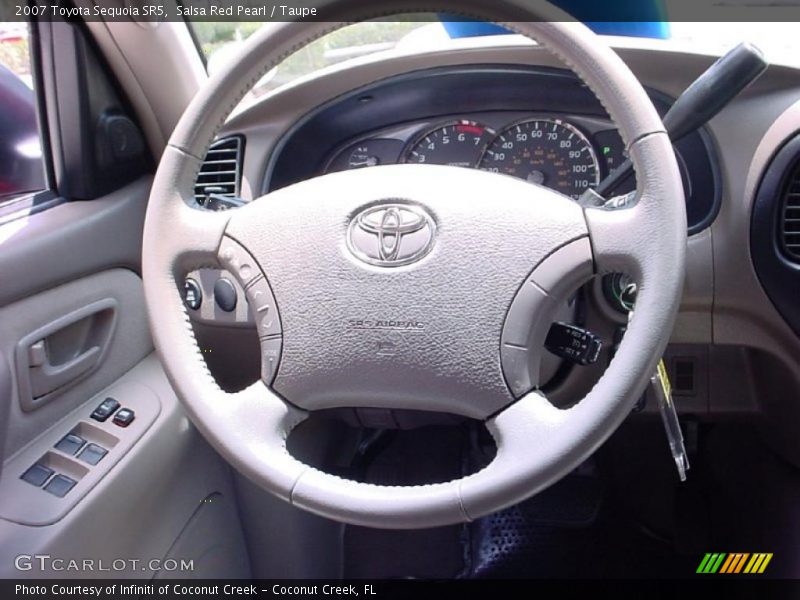 Salsa Red Pearl / Taupe 2007 Toyota Sequoia SR5