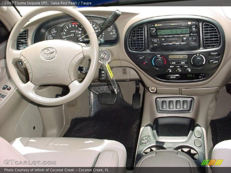 Salsa Red Pearl / Taupe 2007 Toyota Sequoia SR5