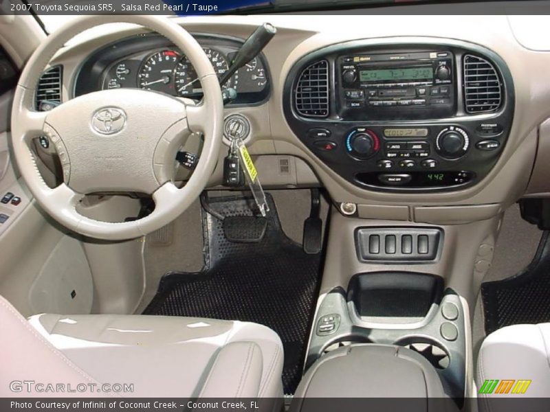 Salsa Red Pearl / Taupe 2007 Toyota Sequoia SR5