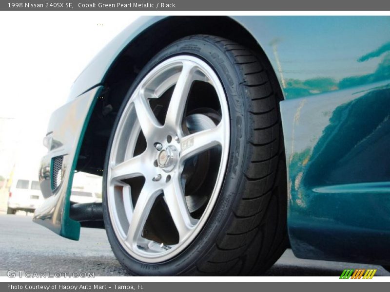 Cobalt Green Pearl Metallic / Black 1998 Nissan 240SX SE
