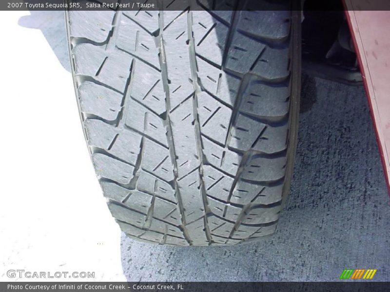 Salsa Red Pearl / Taupe 2007 Toyota Sequoia SR5