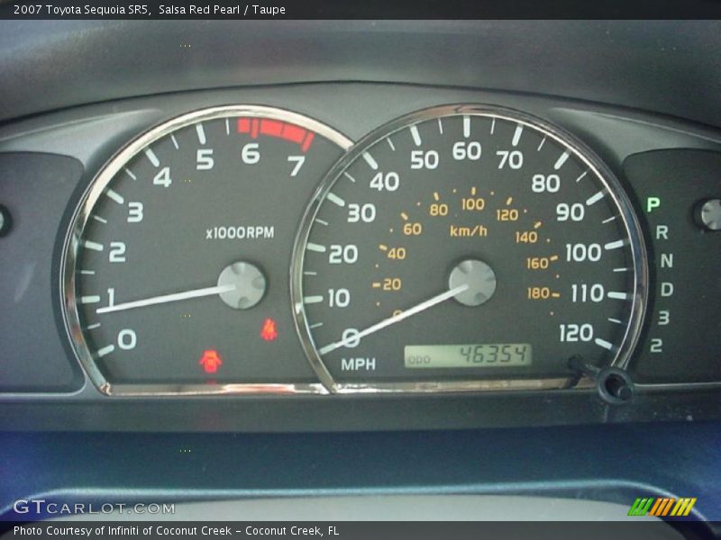 Salsa Red Pearl / Taupe 2007 Toyota Sequoia SR5