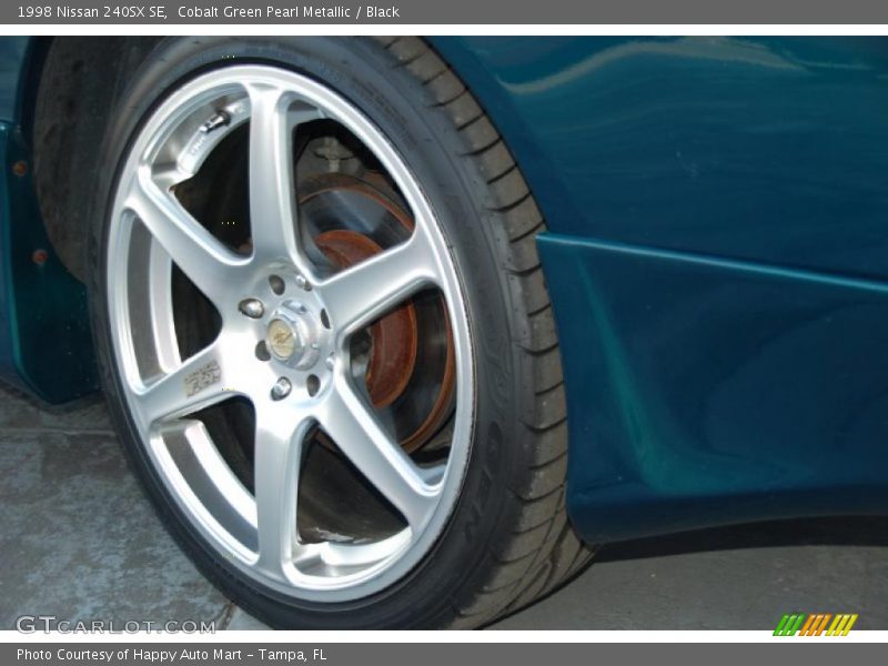 Cobalt Green Pearl Metallic / Black 1998 Nissan 240SX SE