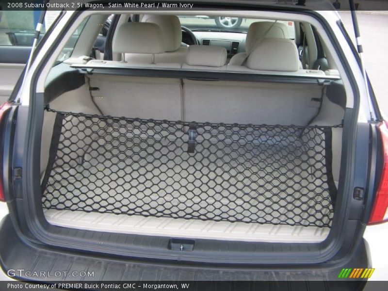 Satin White Pearl / Warm Ivory 2008 Subaru Outback 2.5i Wagon