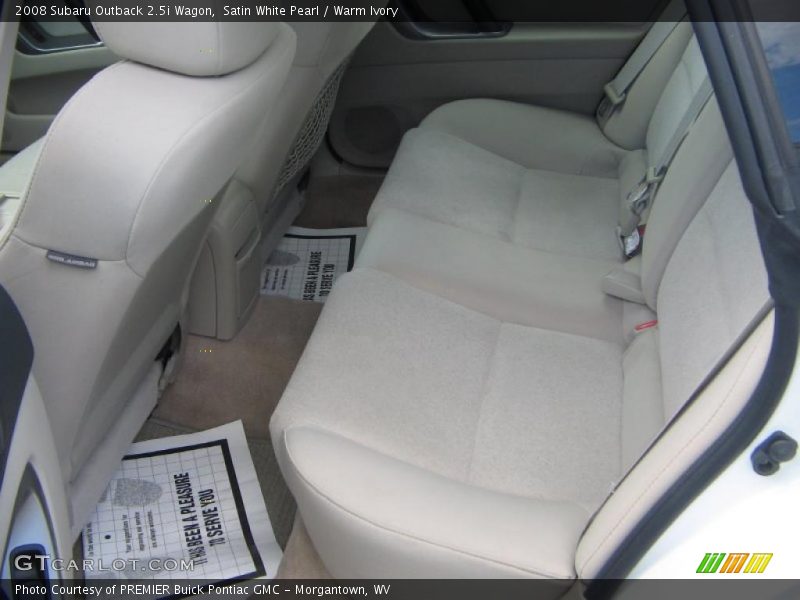 Satin White Pearl / Warm Ivory 2008 Subaru Outback 2.5i Wagon