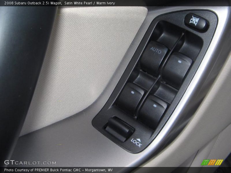 Satin White Pearl / Warm Ivory 2008 Subaru Outback 2.5i Wagon
