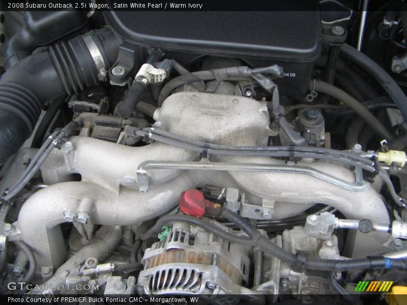 Satin White Pearl / Warm Ivory 2008 Subaru Outback 2.5i Wagon