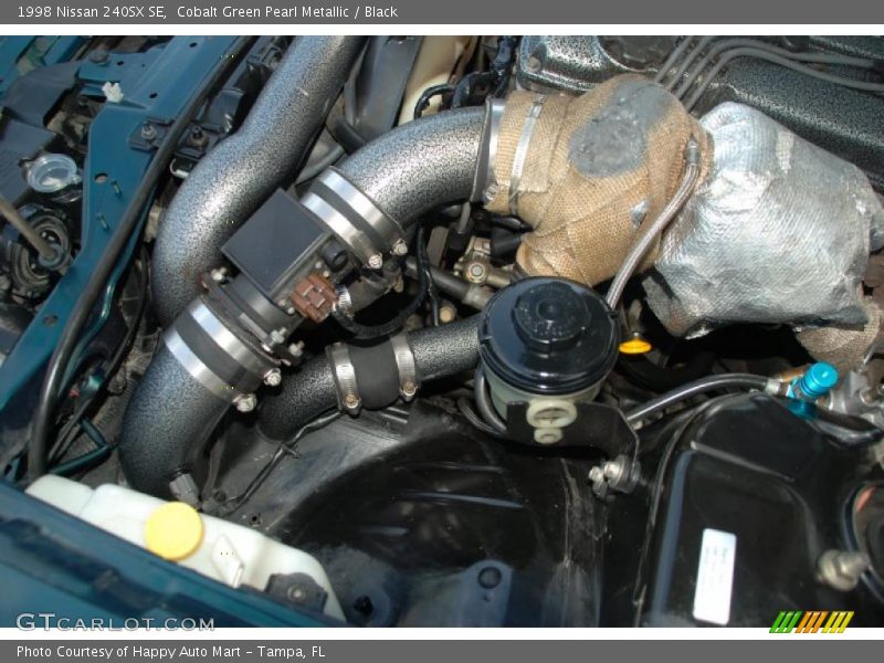Cobalt Green Pearl Metallic / Black 1998 Nissan 240SX SE