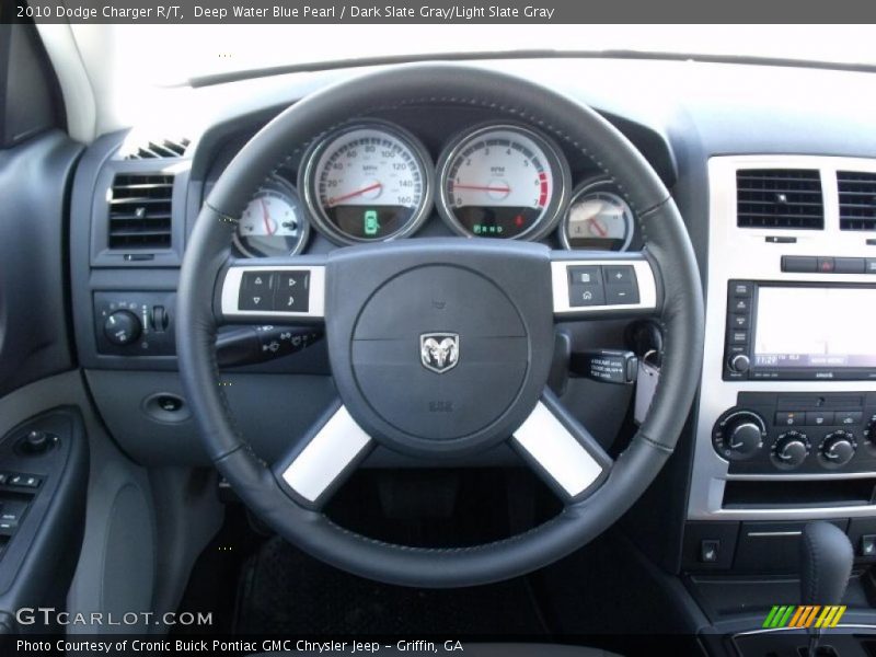 Deep Water Blue Pearl / Dark Slate Gray/Light Slate Gray 2010 Dodge Charger R/T