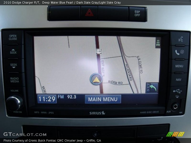 Deep Water Blue Pearl / Dark Slate Gray/Light Slate Gray 2010 Dodge Charger R/T