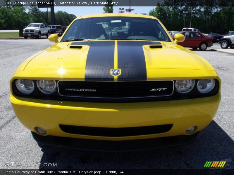 Detonator Yellow / Dark Slate Gray 2010 Dodge Challenger SRT8