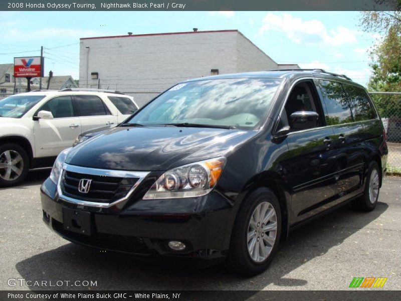 Nighthawk Black Pearl / Gray 2008 Honda Odyssey Touring