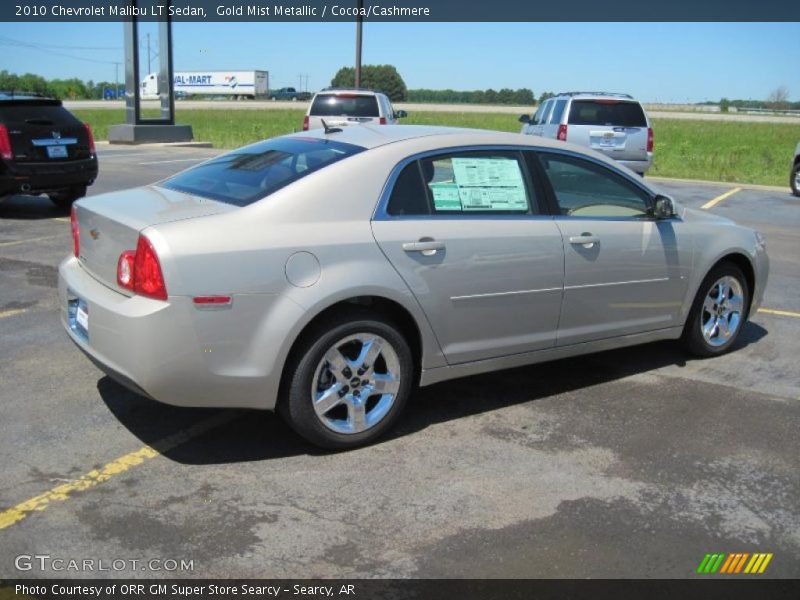Gold Mist Metallic / Cocoa/Cashmere 2010 Chevrolet Malibu LT Sedan