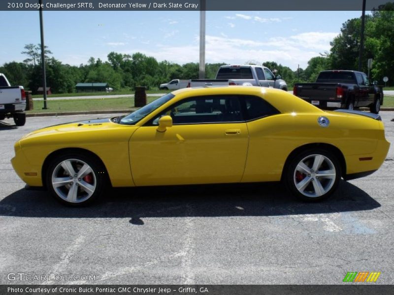 Detonator Yellow / Dark Slate Gray 2010 Dodge Challenger SRT8