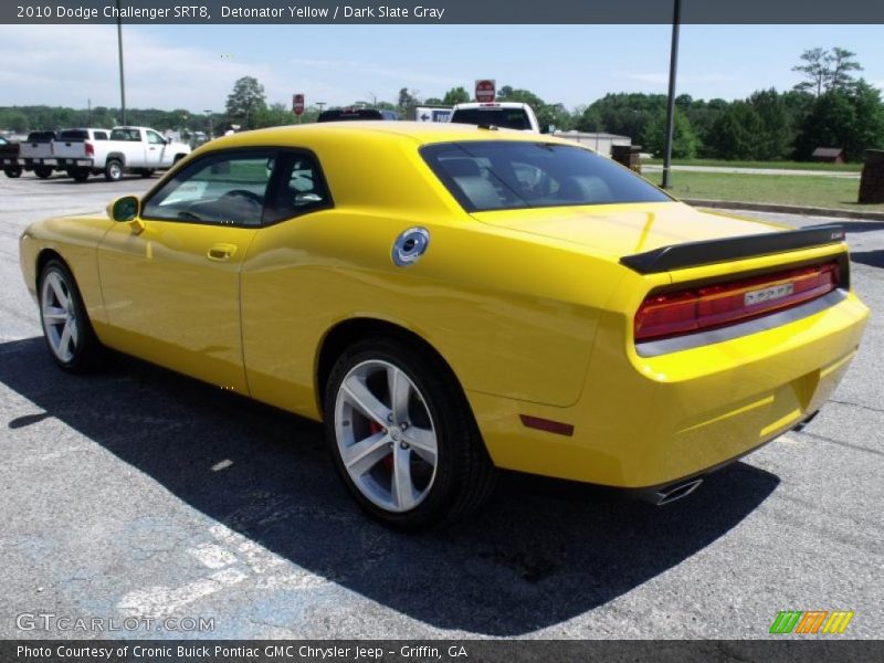 Detonator Yellow / Dark Slate Gray 2010 Dodge Challenger SRT8